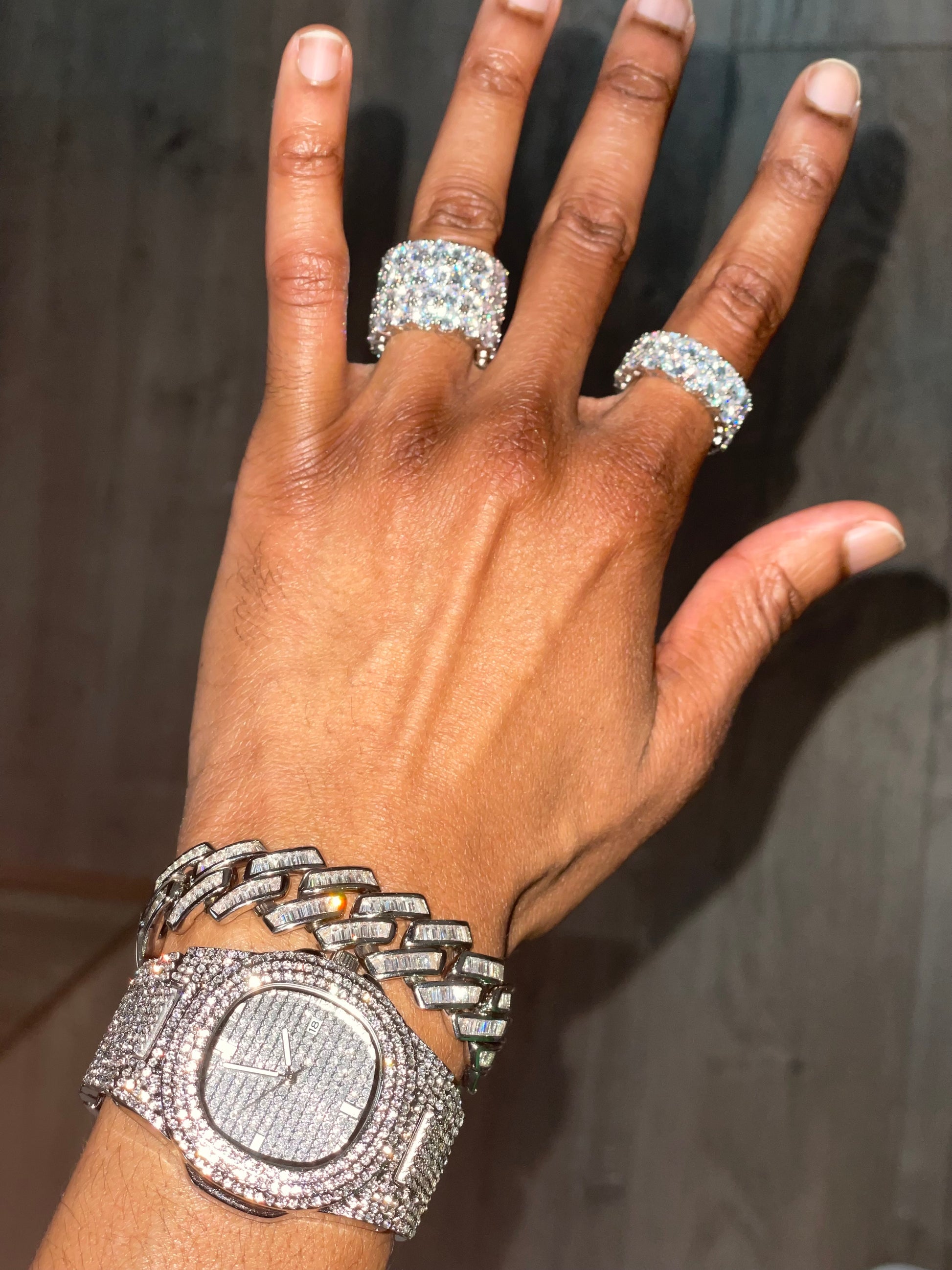 Iced Out 2 Row Ring - Certified Drip